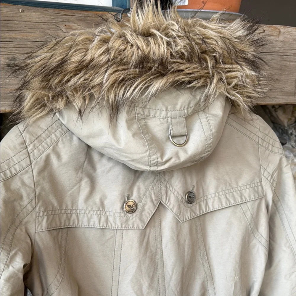 Esprit Vintage Y2K Parka with Faux Fur Trim Women’s size Medium - Picture 5 of 16